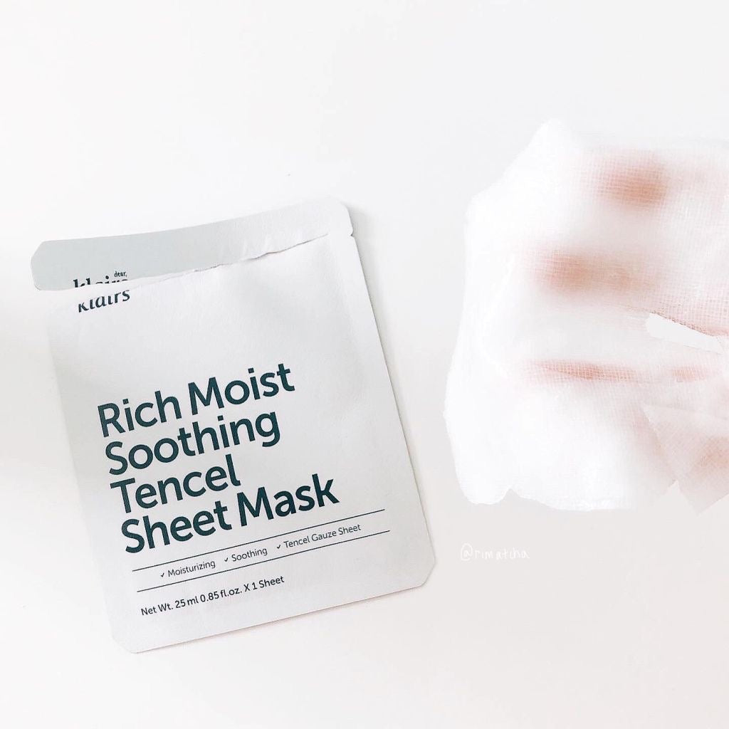 KLAIRS Rich Moist Soothing Tencel Sheet Mask