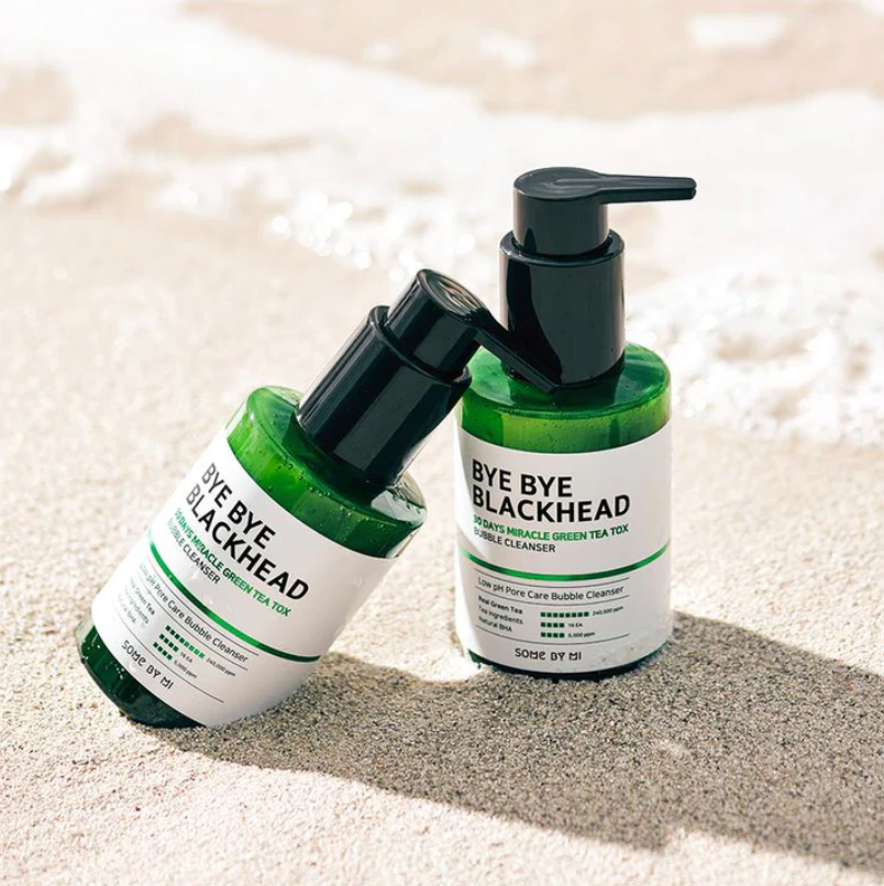 SOME BY MI Miracle Bye Bye 30 Days Blackhead Miracle Green Tea Tox Bubble Cleanser 120g